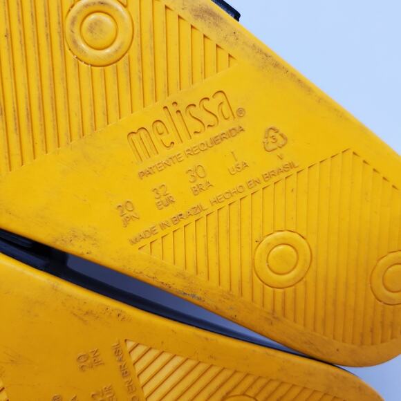 Melissa Disney Mickey Sandals Kids 1 Black‎ Red Belt Jelly Slide Shoes - Picture 10 of 11